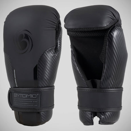 Black/Black Bytomic Performer Carbon Evo Pointfighter Gloves    at Bytomic Trade and Wholesale