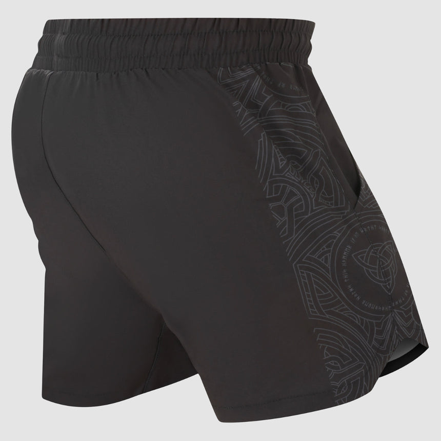 Black/Black Fumetsu Mjolnir V-Lite Training Shorts    at Bytomic Trade and Wholesale