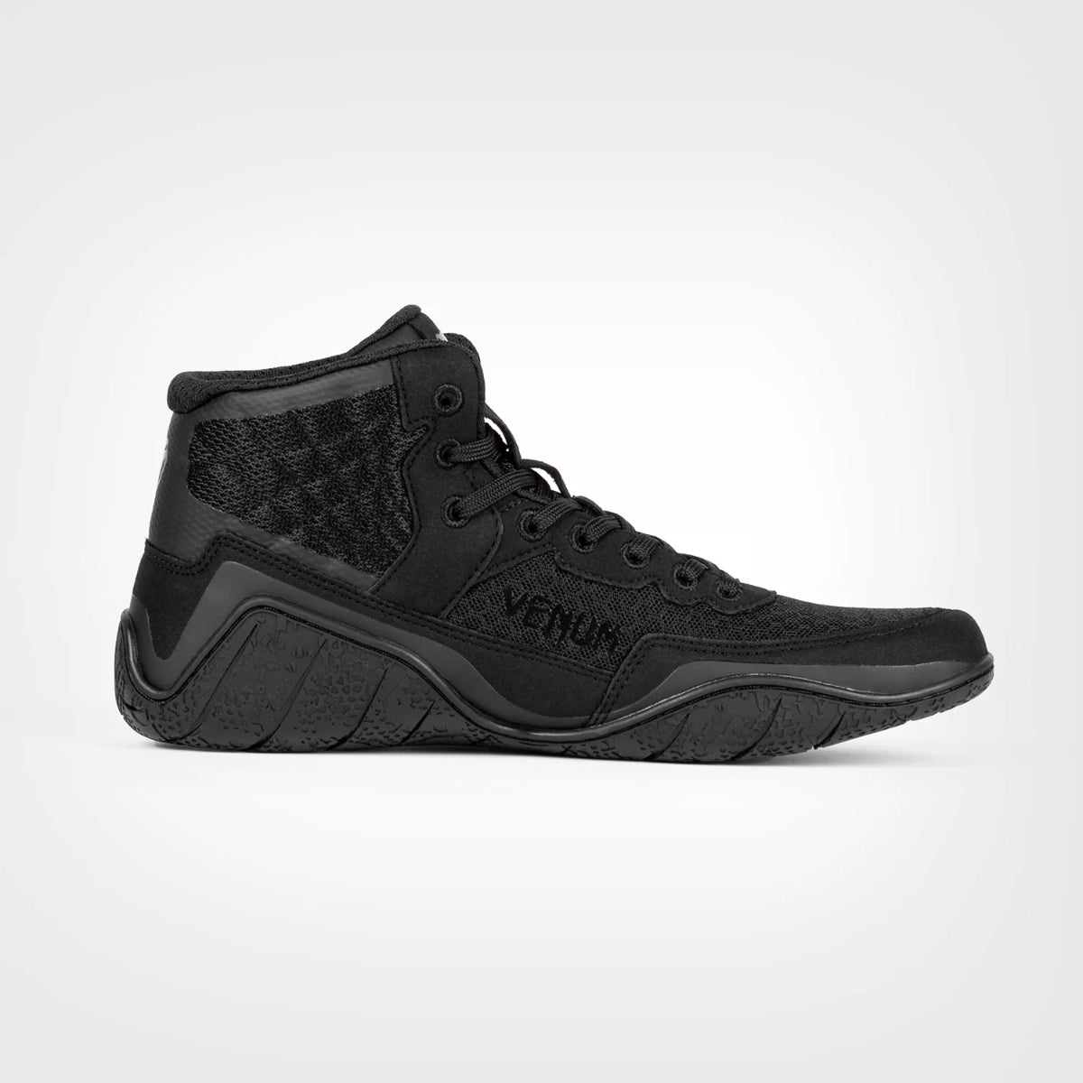 Black/Black Venum Elite Wrestling Shoes    at Bytomic Trade and Wholesale