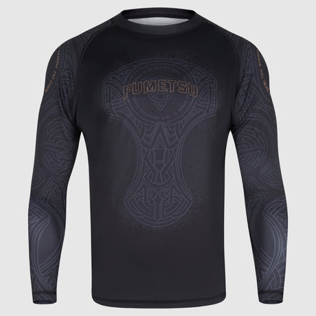 Black/Bronze Fumetsu Mjolnir Long Sleeve Rash Guard    at Bytomic Trade and Wholesale