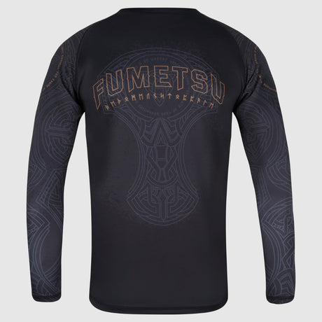 Black/Bronze Fumetsu Mjolnir Long Sleeve Rash Guard    at Bytomic Trade and Wholesale