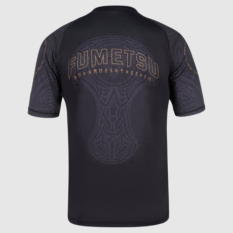 Black/Bronze Fumetsu Mjolnir Short Sleeve Rash Guard    at Bytomic Trade and Wholesale