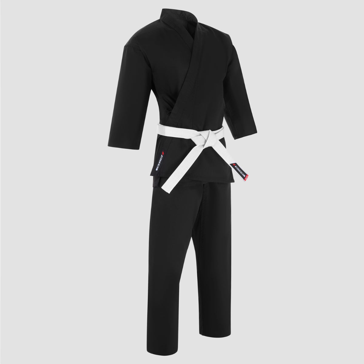 Black Bytomic Red Label 7oz Lightweight Karate Uniform    at Bytomic Trade and Wholesale