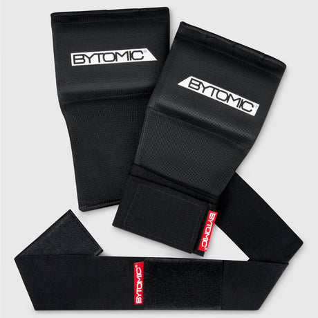 Black/White Bytomic Red Label Quick Hand Wraps    at Bytomic Trade and Wholesale