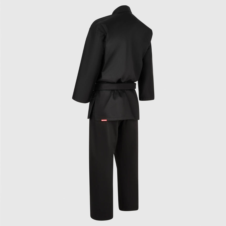 Black Bytomic Red Label V-Neck Martial Arts Uniform    at Bytomic Trade and Wholesale