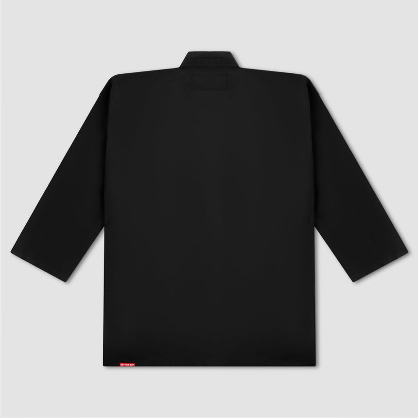 Black Bytomic Red Label V-Neck Martial Arts Uniform    at Bytomic Trade and Wholesale