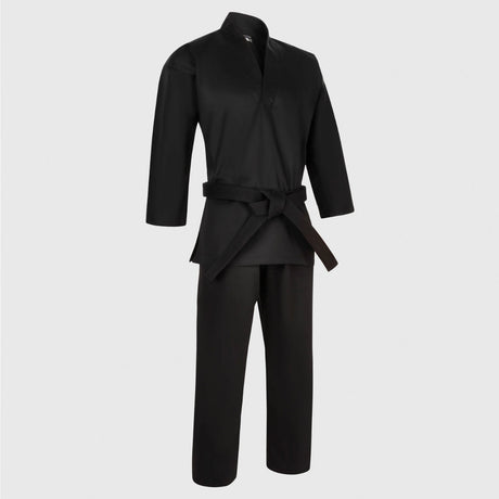 Black Bytomic Red Label V-Neck Martial Arts Uniform    at Bytomic Trade and Wholesale