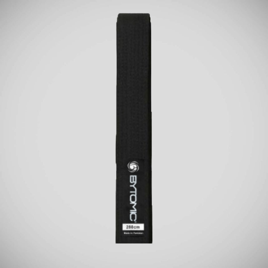 Black Bytomic Solid Colour Martial Arts Belt    at Bytomic Trade and Wholesale