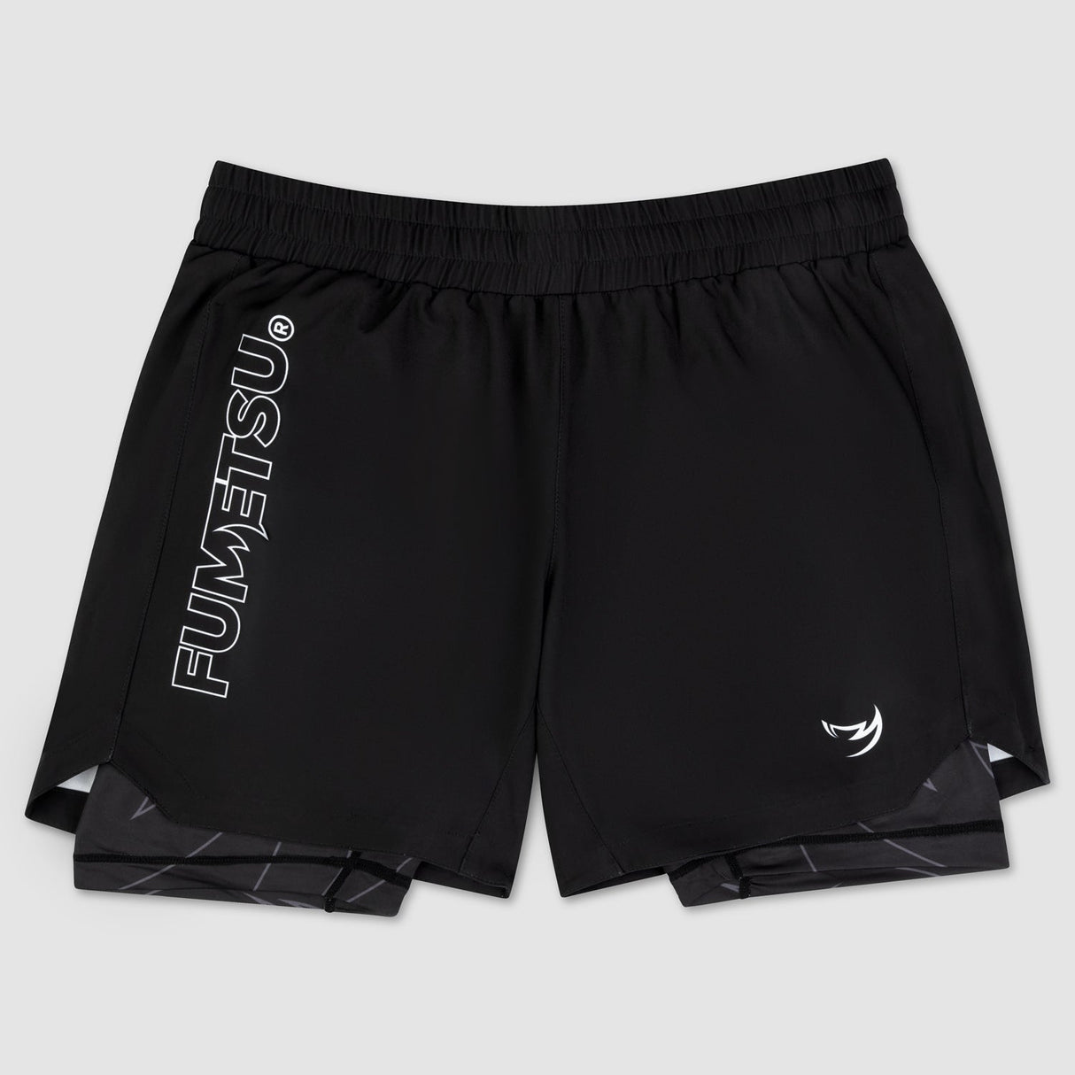 Fumetsu Icon Dual Layer Fight Shorts Black    at Bytomic Trade and Wholesale