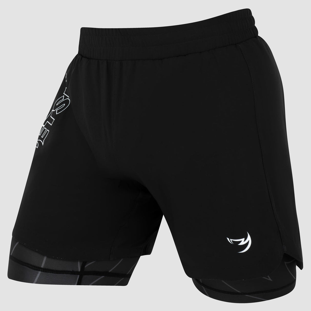 Fumetsu Icon Dual Layer Fight Shorts Black    at Bytomic Trade and Wholesale