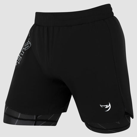 Black Fumetsu Icon Dual Layer Fight Shorts    at Bytomic Trade and Wholesale