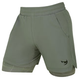 Fumetsu Icon Dual Layer Training Shorts Sand    at Bytomic Trade and Wholesale