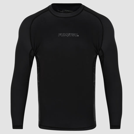 Black Fumetsu Icon Long Sleeve Rash Guard    at Bytomic Trade and Wholesale