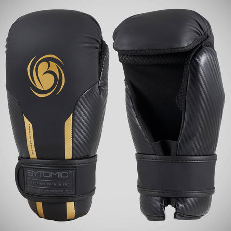 Black/Gold Bytomic Performer Carbon Evo Pointfighter Gloves    at Bytomic Trade and Wholesale