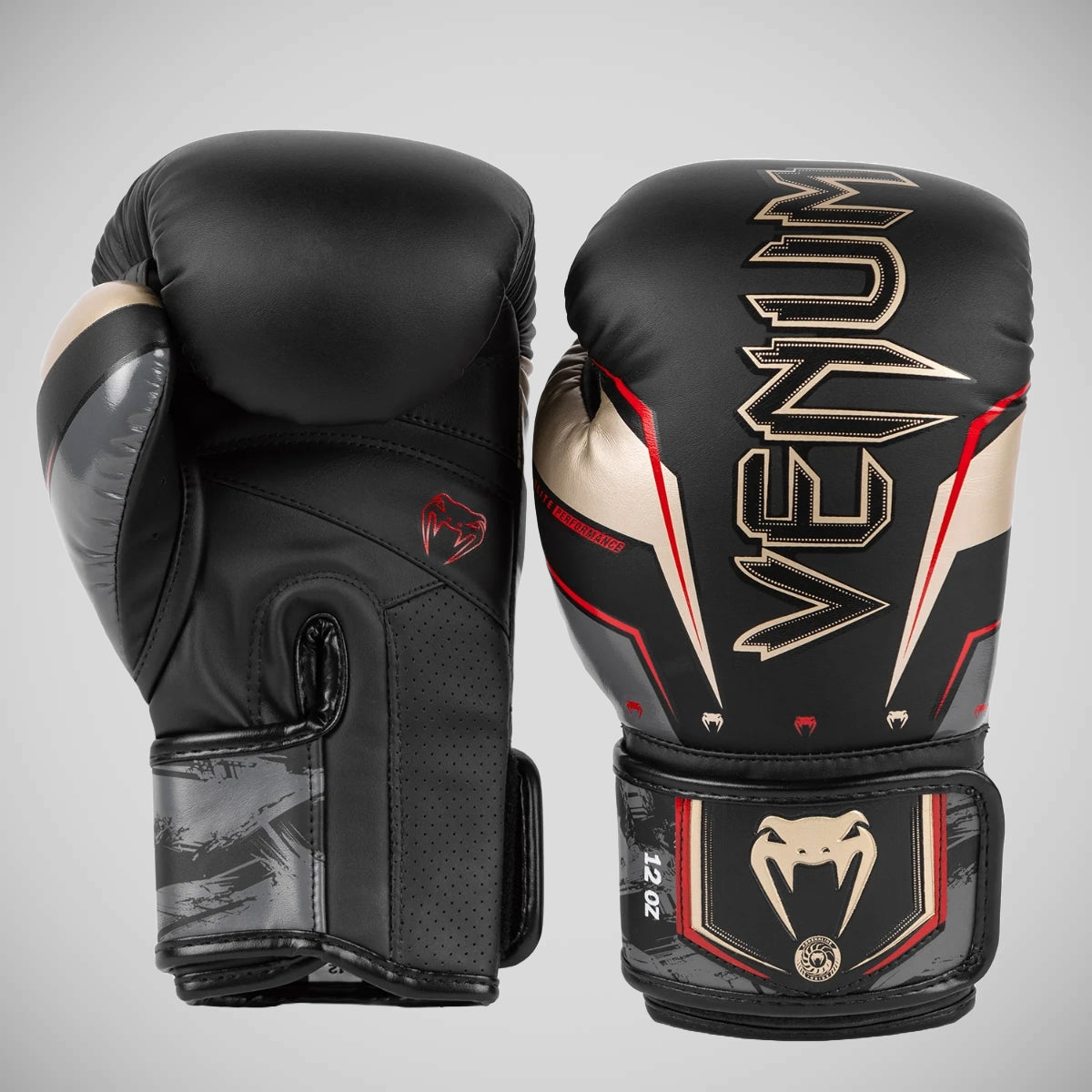 Black/Gold/Red Venum Elite Evo Boxing Gloves    at Bytomic Trade and Wholesale