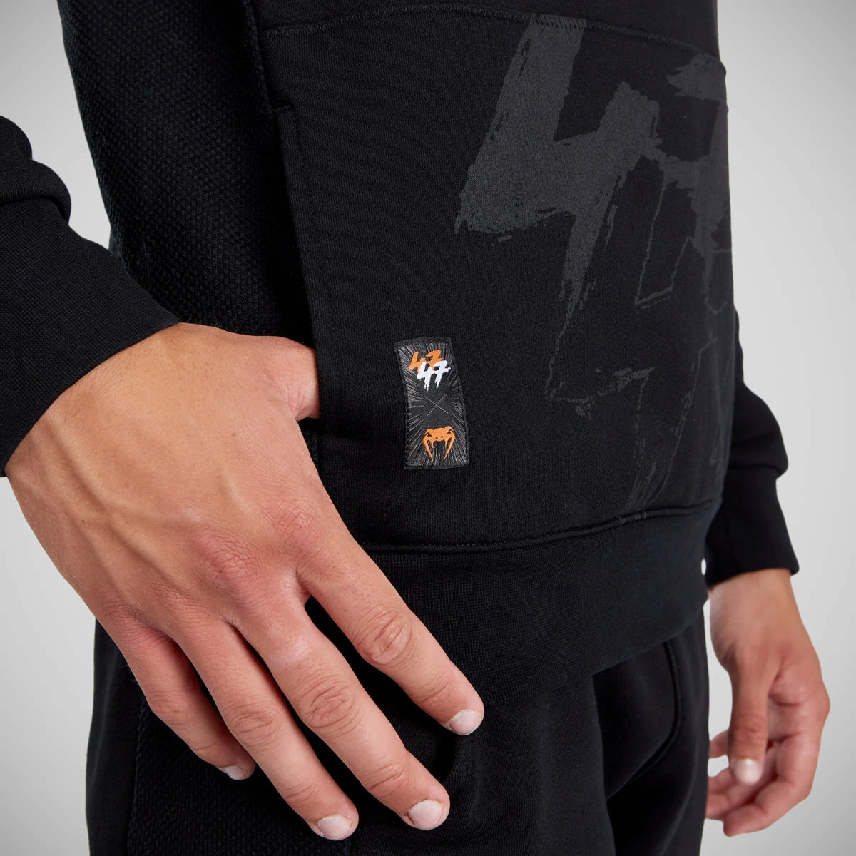 Black/Orange Venum S47 Hoodie    at Bytomic Trade and Wholesale