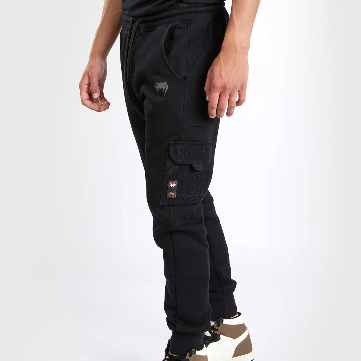 Black/Orange Venum S47 Joggers    at Bytomic Trade and Wholesale