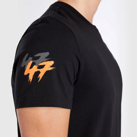 Black/Orange Venum S47 T-Shirt    at Bytomic Trade and Wholesale