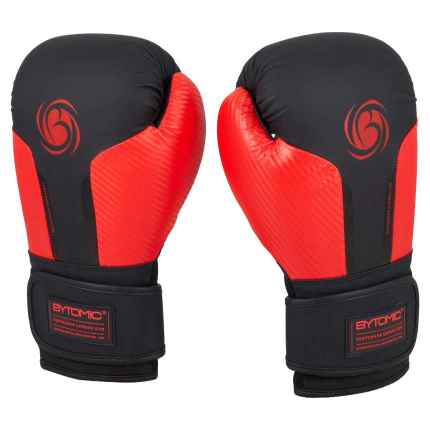 Black/Red Bytomic Performer Carbon Evo Boxing Gloves    at Bytomic Trade and Wholesale