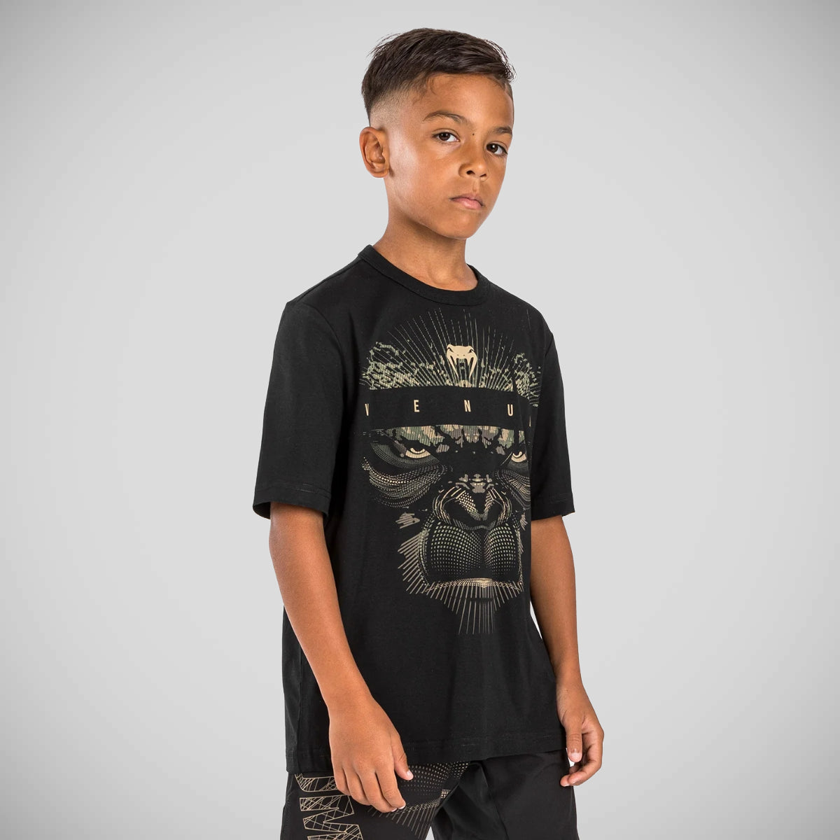 Black/Sand Venum Gorilla Jungle Kids T-Shirt    at Bytomic Trade and Wholesale