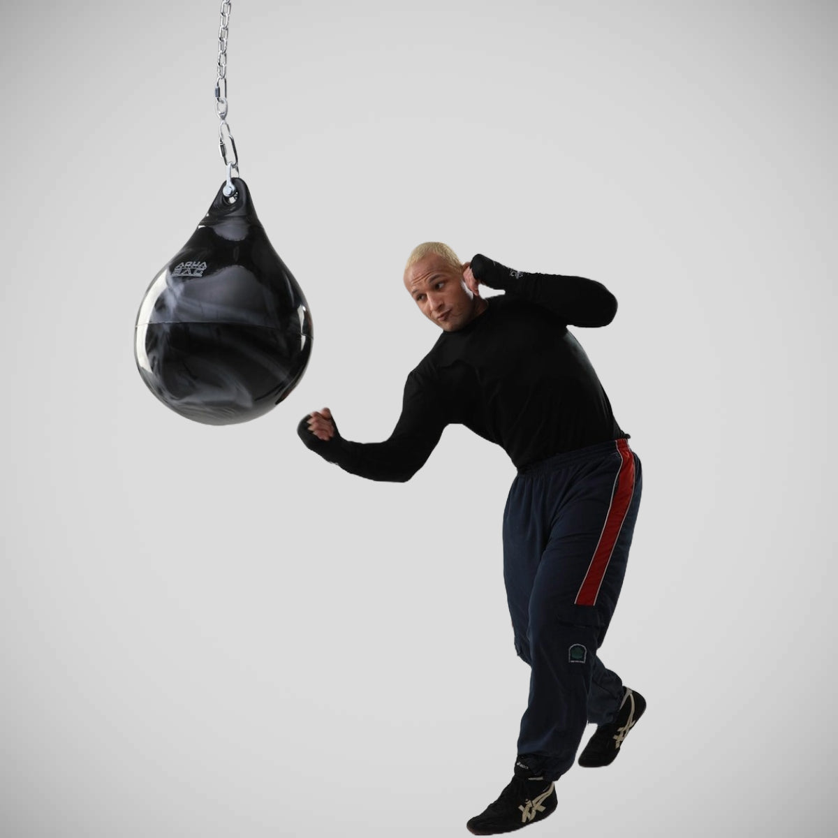 Black/Silver Aqua 18" 120lb Punching Bag    at Bytomic Trade and Wholesale