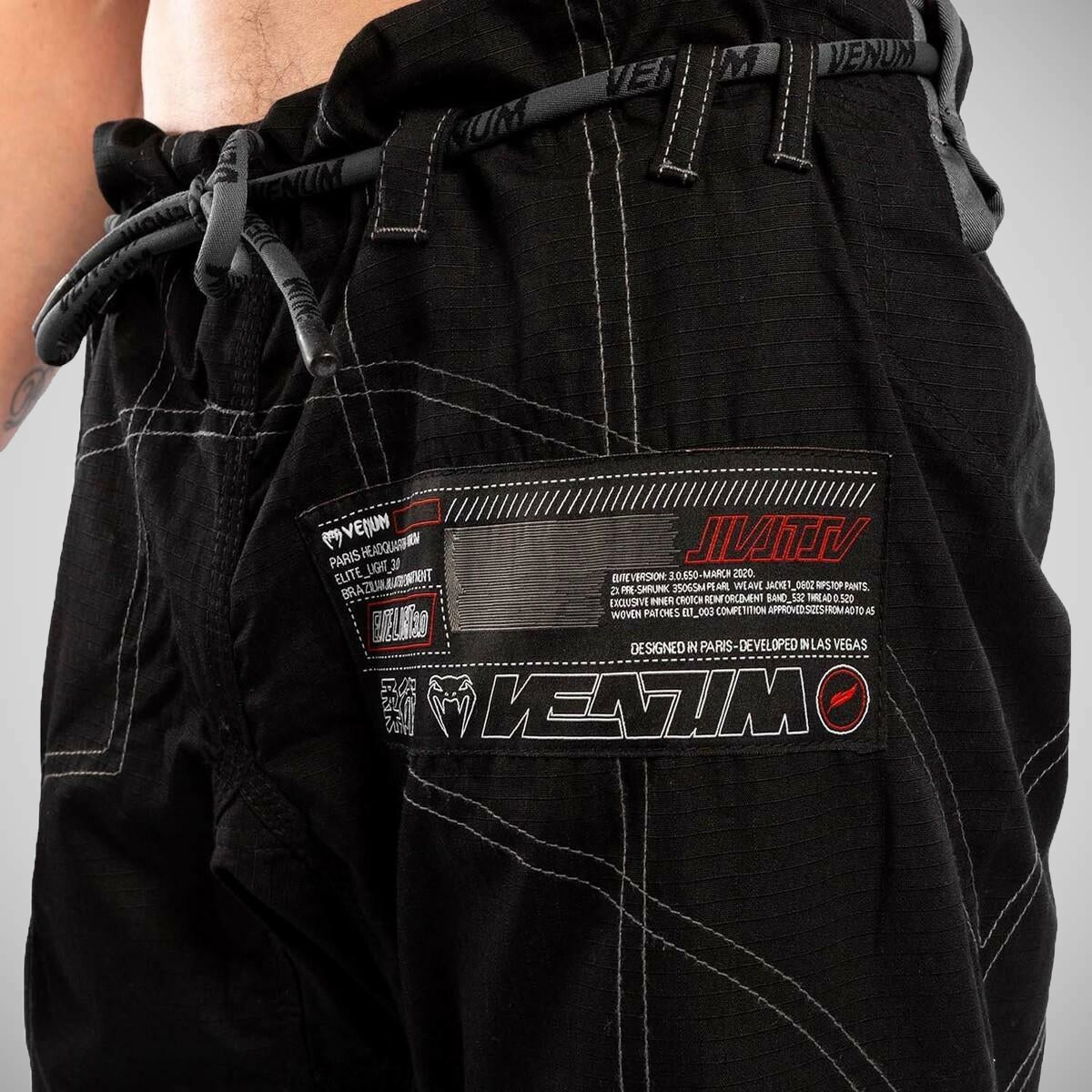 Black Venum Elite Light 3.0 BJJ Gi    at Bytomic Trade and Wholesale