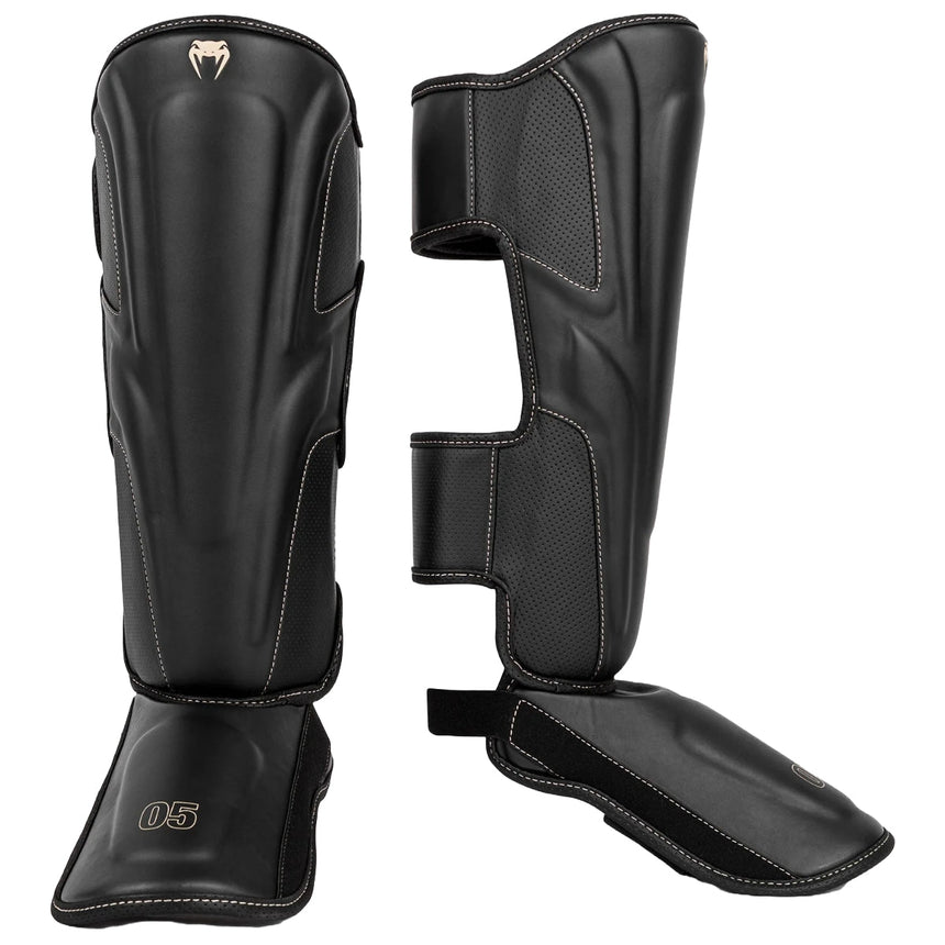 Black Venum Impact Evo Shin Guards    at Bytomic Trade and Wholesale