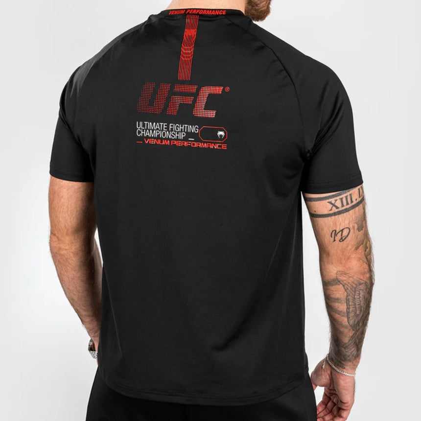 Black Venum UFC Adrenaline Authentic Fight Week Dry Tech T-Shirt    at Bytomic Trade and Wholesale