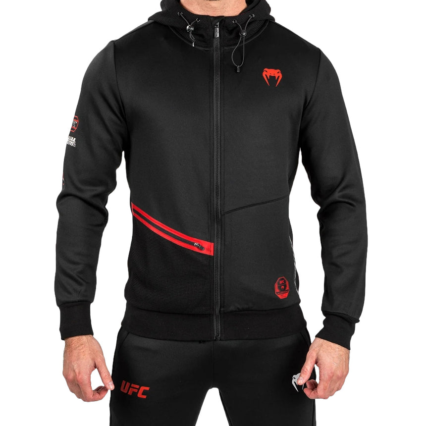 Black Venum UFC Adrenaline Authentic Fight Week Zip Hoodie    at Bytomic Trade and Wholesale