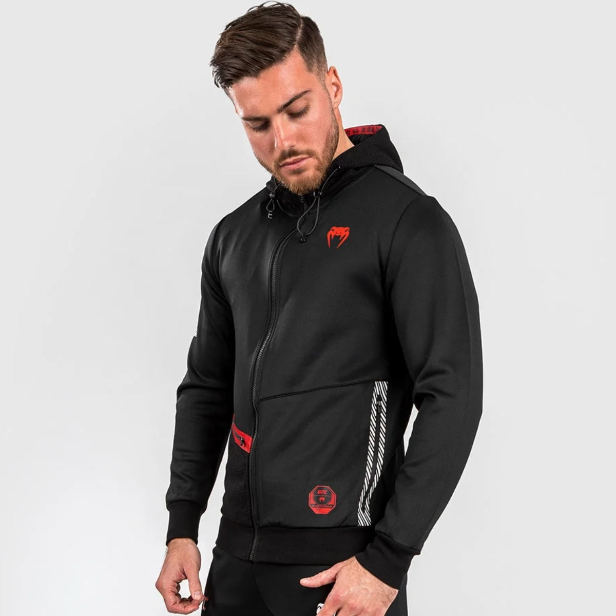 Black Venum UFC Adrenaline Authentic Fight Week Zip Hoodie    at Bytomic Trade and Wholesale