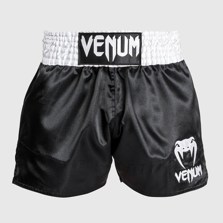 Venum Classic Muay Thai Shorts Black/White/White    at Bytomic Trade and Wholesale
