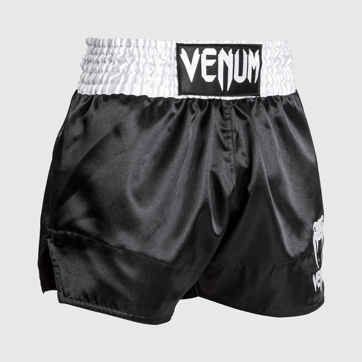 Venum Classic Muay Thai Shorts Black/White/White    at Bytomic Trade and Wholesale