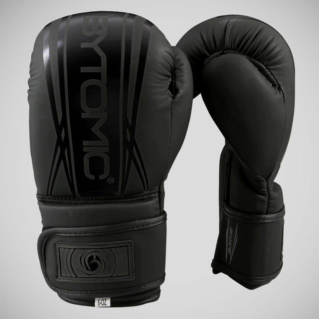 Black/Black Bytomic Axis V2 Kids Boxing Gloves    at Bytomic Trade and Wholesale