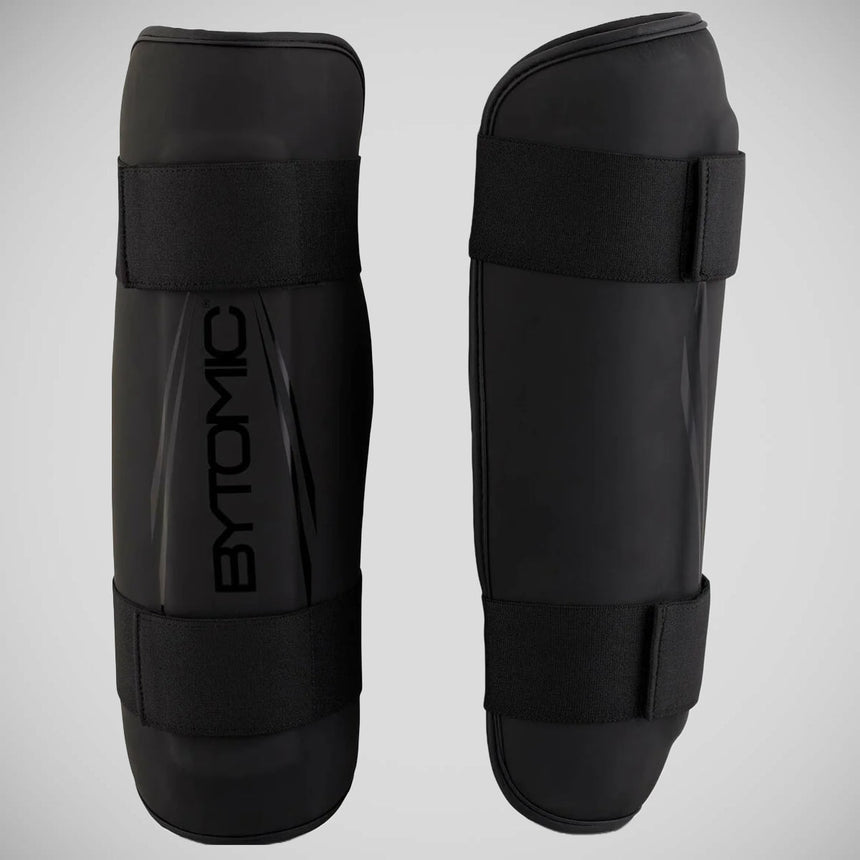 Black/Black Bytomic Axis V2 Shin Guards    at Bytomic Trade and Wholesale