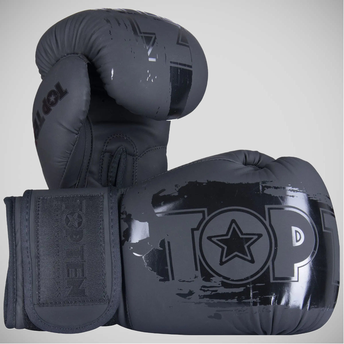 Top Ten Power Ink Black'n'Black Boxing Gloves Black/Black    at Bytomic Trade and Wholesale