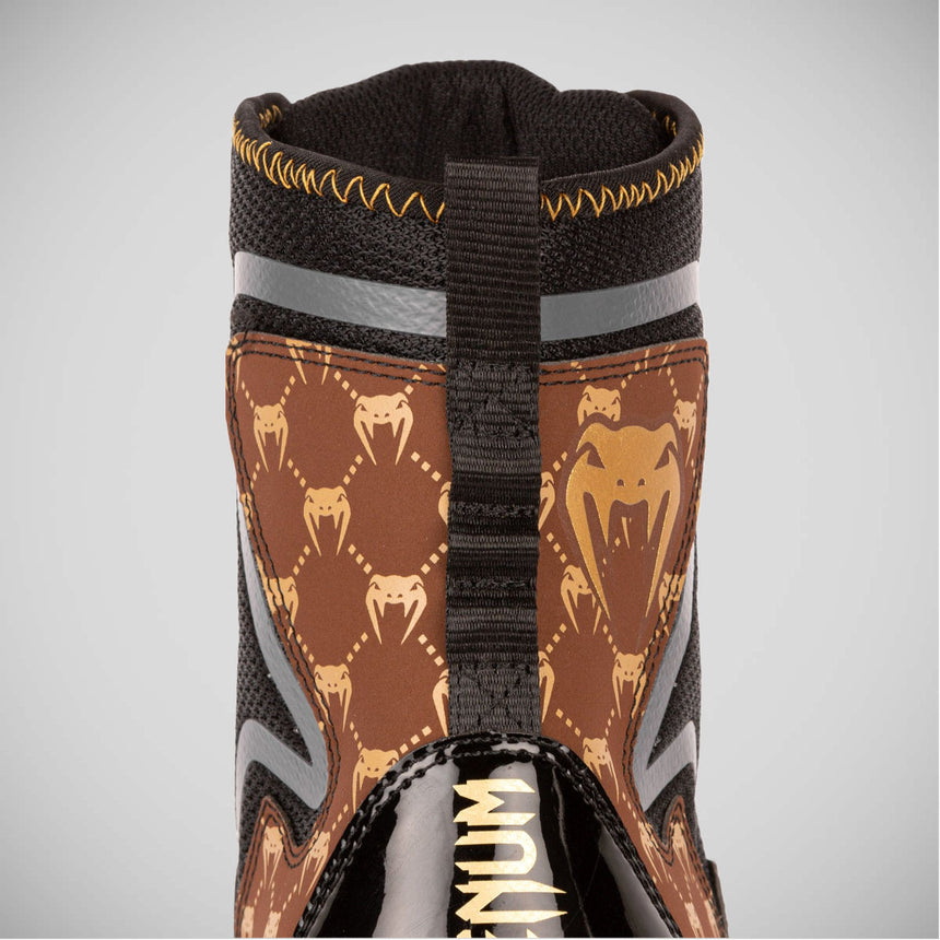 Black/Brown Venum Elite Evo Boxing Shoes    at Bytomic Trade and Wholesale