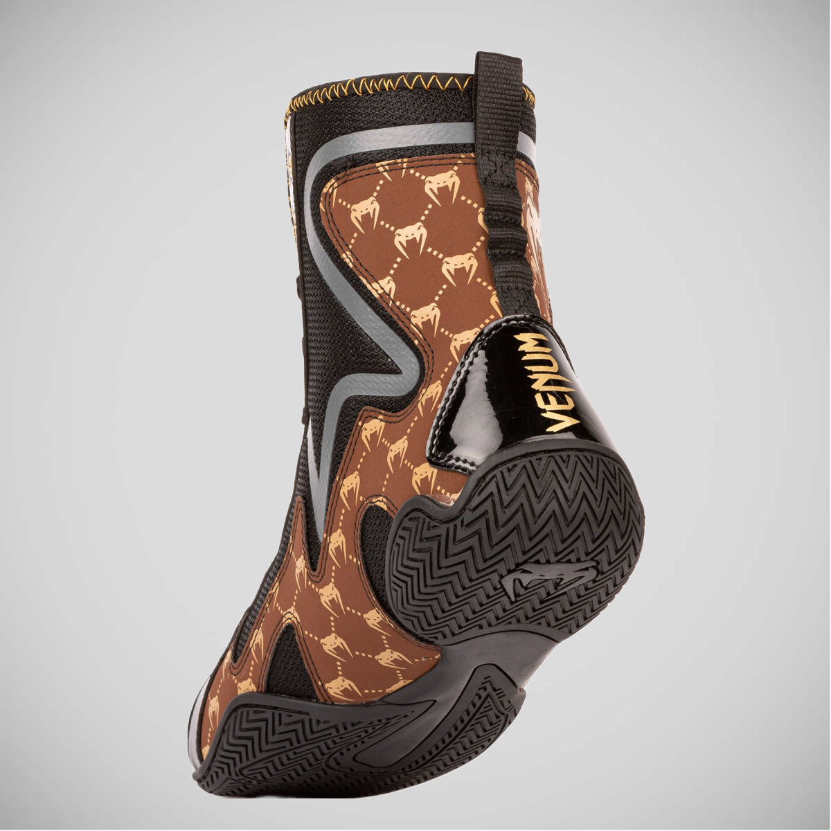 Black/Brown Venum Elite Evo Boxing Shoes    at Bytomic Trade and Wholesale