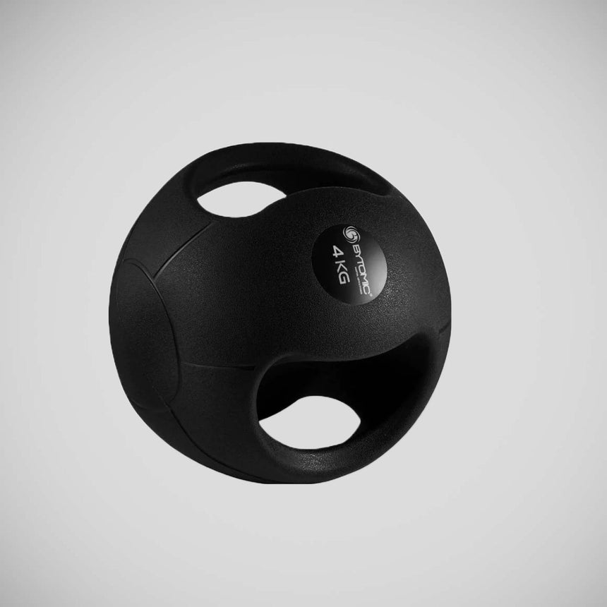 Black Bytomic Double Grip Medicine Ball 4kg    at Bytomic Trade and Wholesale
