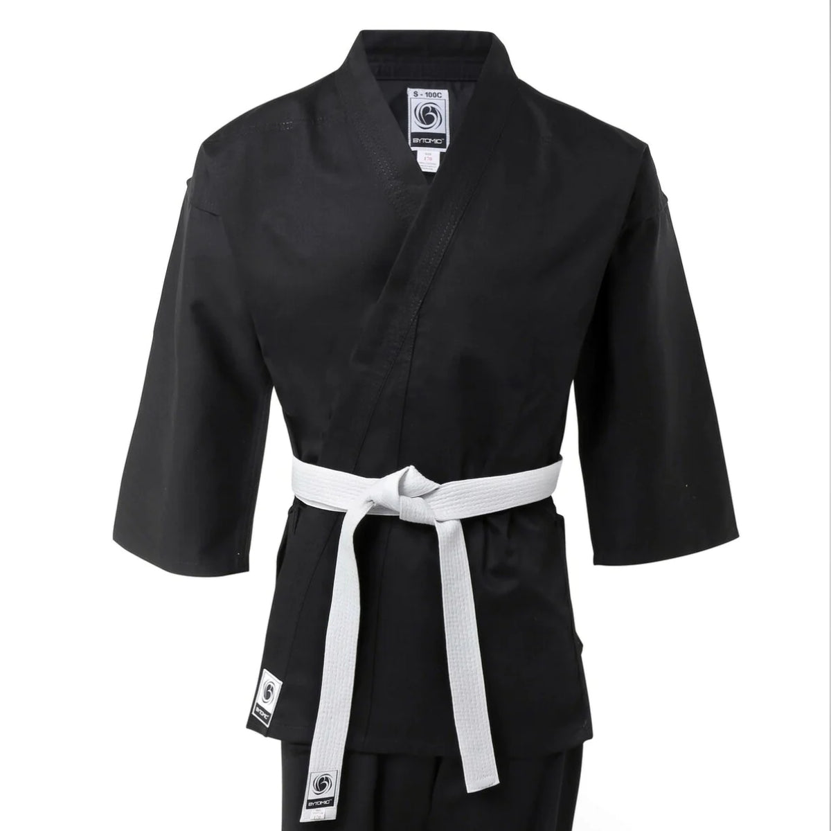 Black Bytomic Kids 100% Cotton Student Karate Uniform    at Bytomic Trade and Wholesale