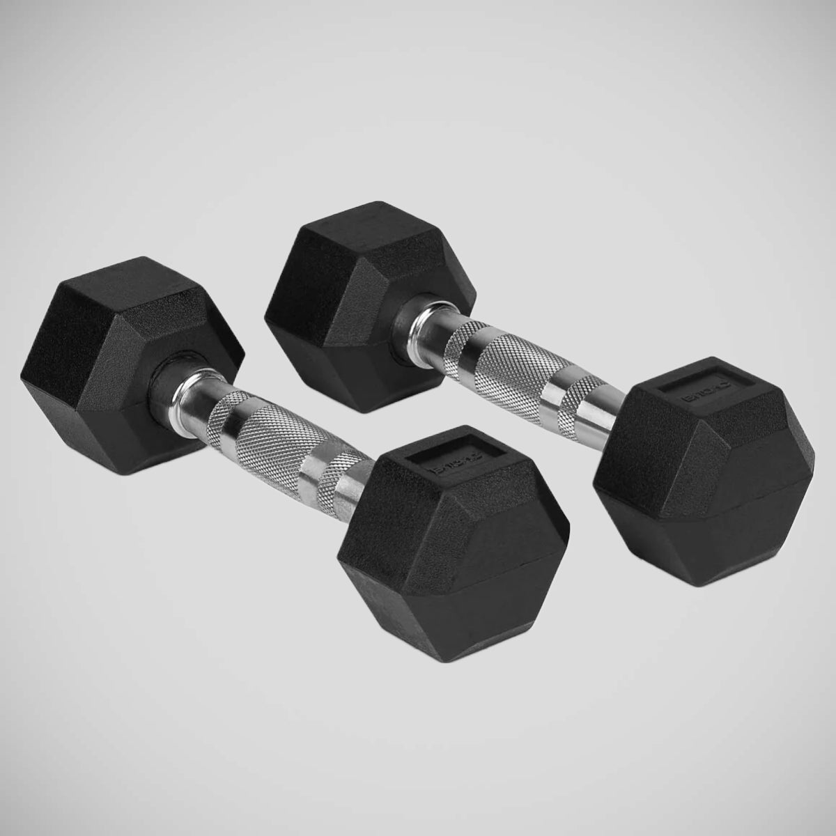 Black Bytomic Rubber 4kg Hexagon Dumbbell Set    at Bytomic Trade and Wholesale