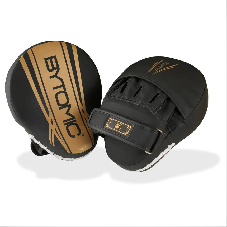 Black/Gold Bytomic Axis V2 Focus Mitts    at Bytomic Trade and Wholesale