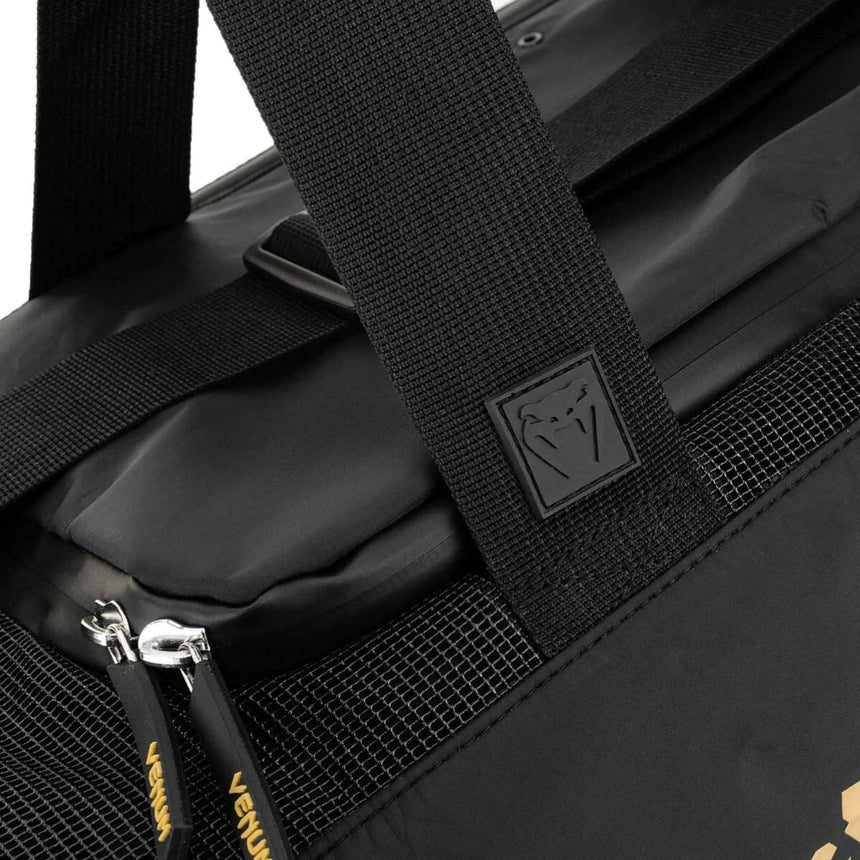 Black/Gold Venum Trainer Lite Evo Sports Bag    at Bytomic Trade and Wholesale