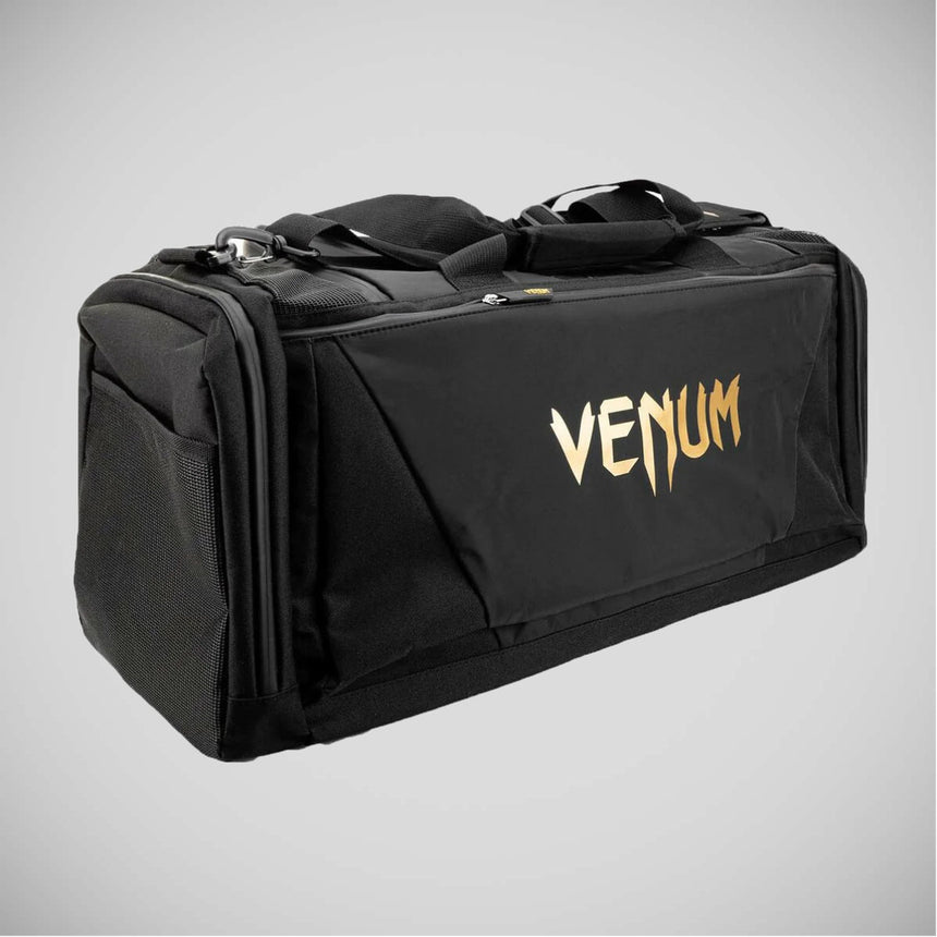 Black/Gold Venum Trainer Lite Evo Sports Bag    at Bytomic Trade and Wholesale