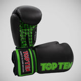Black/Green Top Ten Fight Boxing Gloves    at Bytomic Trade and Wholesale