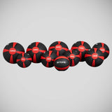 Black/Red Bytomic 6kg Rubber Medicine Ball    at Bytomic Trade and Wholesale
