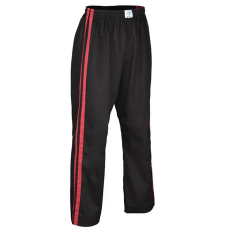 Black/Red Bytomic Adult Double Stripe Contact Pants    at Bytomic Trade and Wholesale