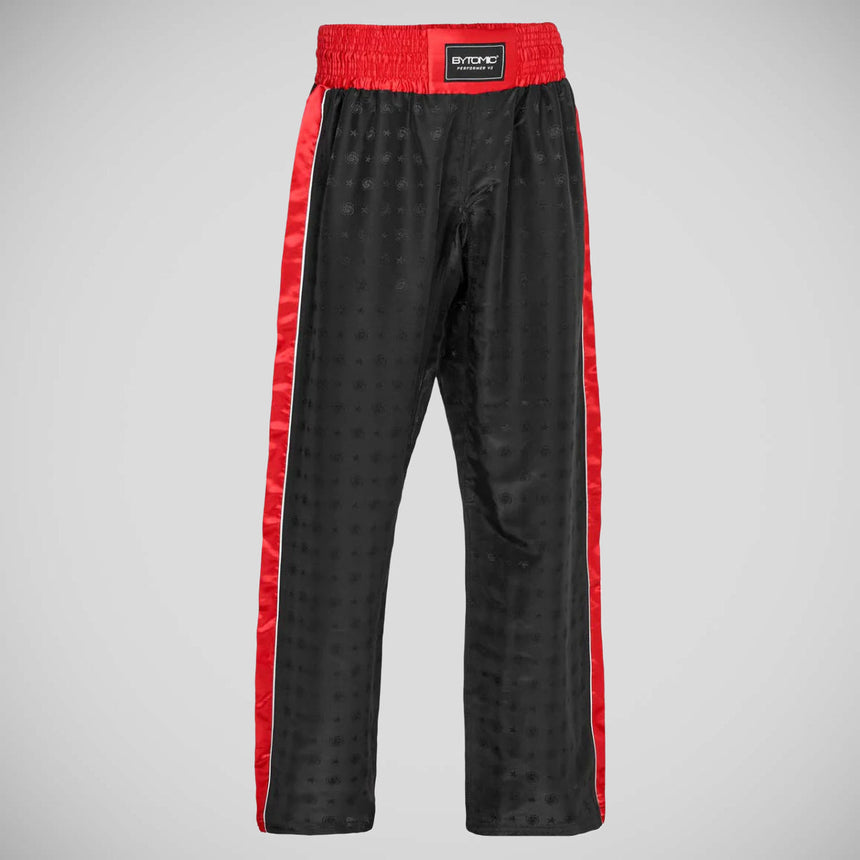 Black/Red Bytomic Performer V2 Adult Kickboxing Pants    at Bytomic Trade and Wholesale