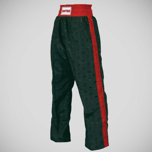 Black/Red Top Ten Adult Classic Kickboxing Pants    at Bytomic Trade and Wholesale