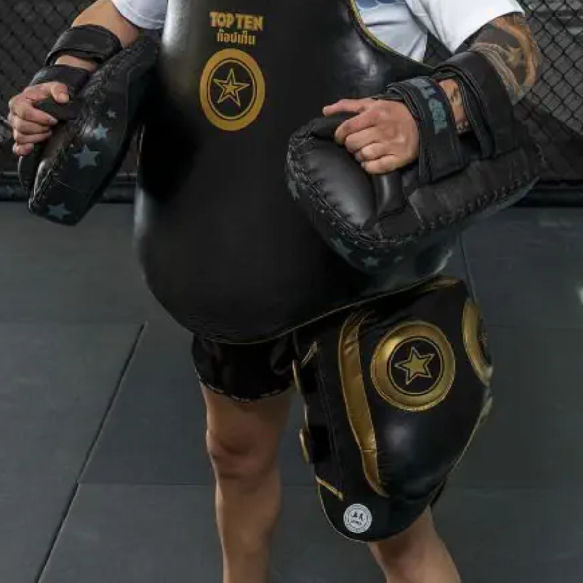 Black Top Ten Kao IFMA Thigh Protector    at Bytomic Trade and Wholesale