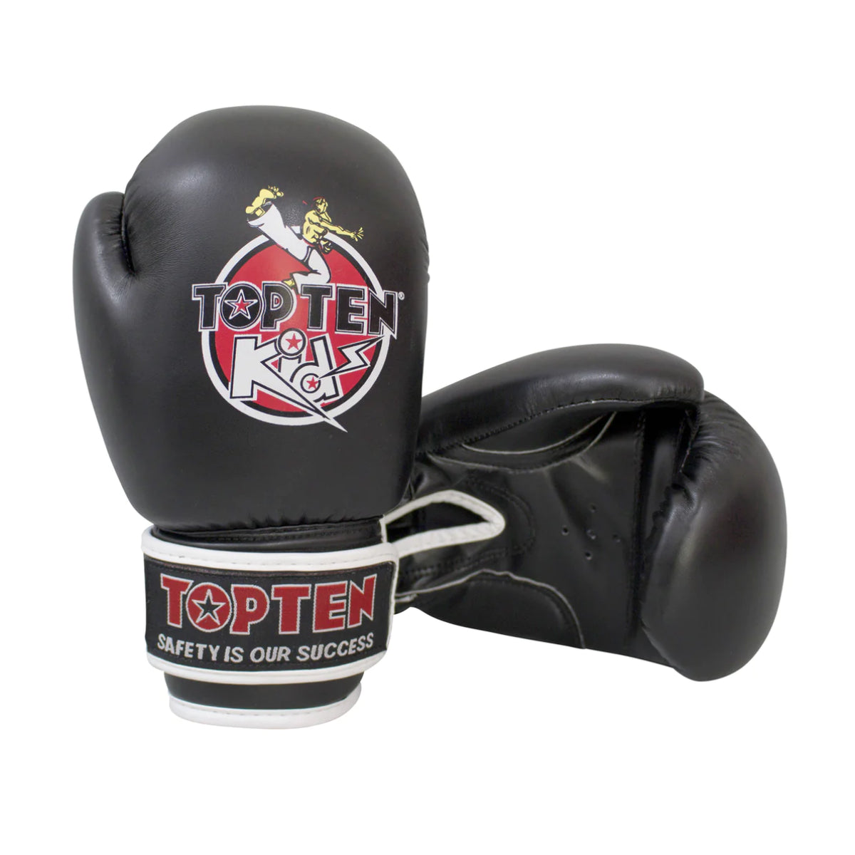 Black Top Ten Kids Boxing Gloves 8oz    at Bytomic Trade and Wholesale